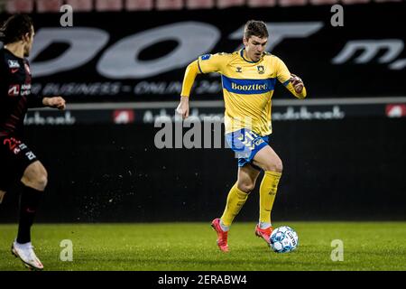 Herning, Danemark. 28 février 2021. Mikael Uhre (11) de Broendby SI on le voit pendant le match 3F Superliga entre le FC Midtjylland et Broendby SI à MCH Arena à Herning. (Crédit photo : Gonzales photo/Alamy Live News Banque D'Images