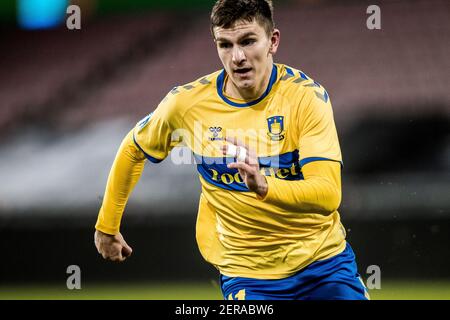 Herning, Danemark. 28 février 2021. Mikael Uhre (11) de Broendby SI on le voit pendant le match 3F Superliga entre le FC Midtjylland et Broendby SI à MCH Arena à Herning. (Crédit photo : Gonzales photo/Alamy Live News Banque D'Images