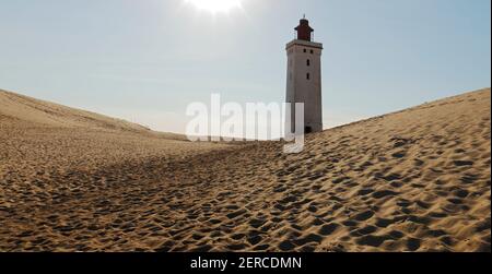 Phare de Rubjerg Knude, Danemark ; Rubjerg Knude FYR, Danmark Banque D'Images