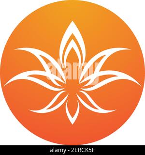 Vecteur de beauté icône Modèle logo design fleurs Illustration de Vecteur
