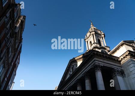 Église Saint-Georges a rénové l'église du XVIIIe siècle et le lieu de l'orgue Récitals pendant le Festival de Handel de Londres Banque D'Images