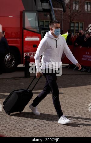 EINDHOVEN, PAYS-BAS - FÉVRIER 28 : Ryan Thomas du PSV Eindhoven lors du match hollandais entre le PSV et Ajax à Philips Stadion le février Banque D'Images