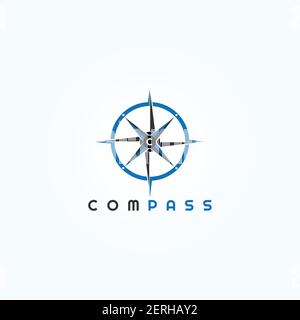 Icône de boussole pour les applications ou les sites Web Illustration de Vecteur