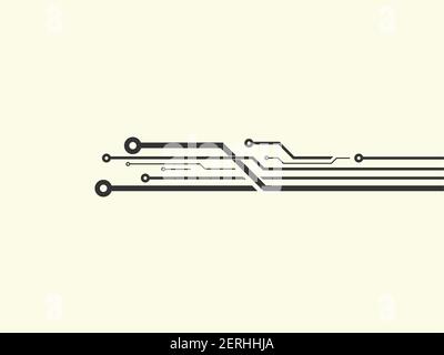 Icône du circuit technologique pour les applications ou les sites Web Illustration de Vecteur