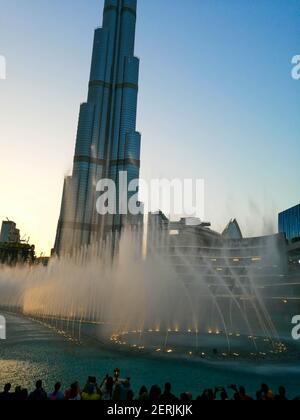 Burj khaleefa à dubaï, Émirats arabes Unis Banque D'Images