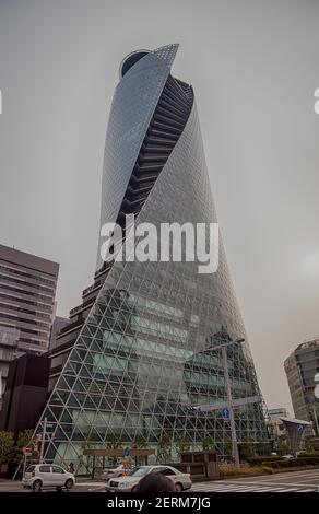 NAGOYA, JAPON - février 27,2016 : bâtiment des tours en spirale mode Gakuen à Nagoya, Japon Banque D'Images