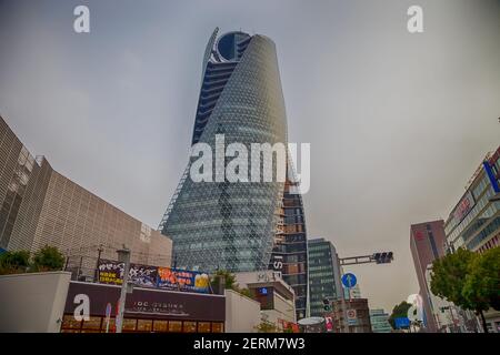 NAGOYA, JAPON - février 27,2016 : bâtiment des tours en spirale mode Gakuen à Nagoya, Japon Banque D'Images