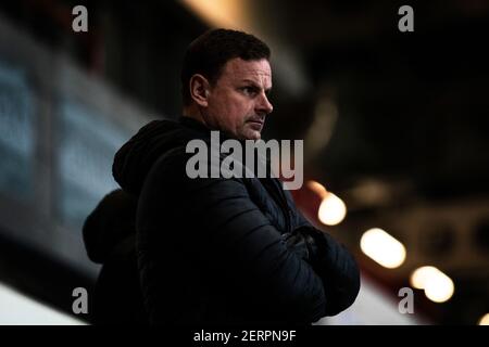 Richie Wellens. Gestionnaire, Salford City FC, 2021. Banque D'Images