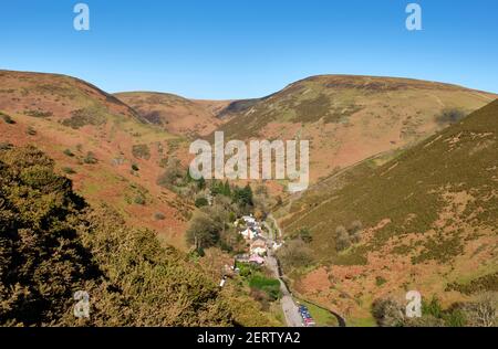 Carding Mill Valley, The long Mynd, Church Stretton, Shropshire Banque D'Images