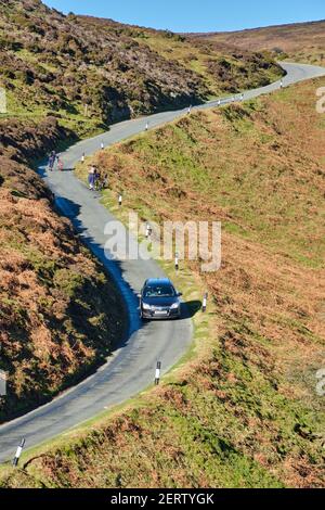 Le Burway on the long Mynd, Church Stretton, Shropshire Banque D'Images