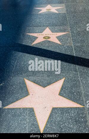 Image d'une étoile non étiquetée sur Los Angeles Boulevard pour vos propres légendes Banque D'Images
