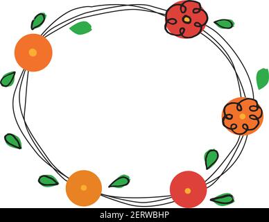 illustration du motif de carte de vœux hello spring Illustration de Vecteur