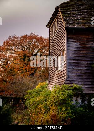 Une maison à pans de bois dans la campagne de Sussex, Royaume-Uni. Banque D'Images