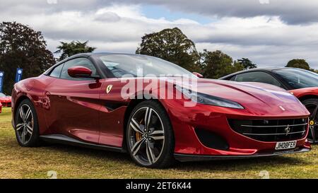 Ferrari Portofino S-A (JH08FER) exposé au salon 2020 Club des propriétaires de Ferrari privé Banque D'Images