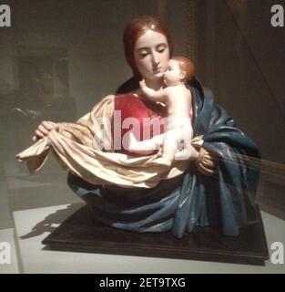 Pedro de Mena – Vierge et enfant. Banque D'Images