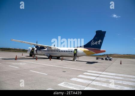 liat avion à l'aéroport international maurice bishop st george grenade îles du vent des antilles Banque D'Images