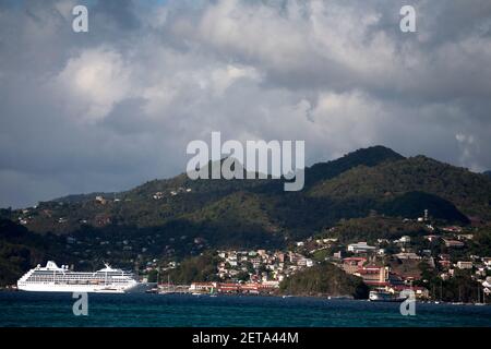 croisière sirena paquebot grande baie d'anse st george grenade vent îles antilles Banque D'Images