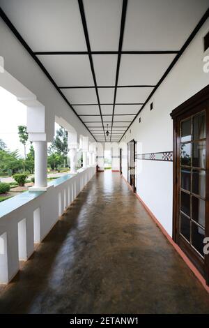 Le palais du Roi Mutara Rudagigwa de 1931 sert de galerie du Musée, Huye Rwanda. Banque D'Images