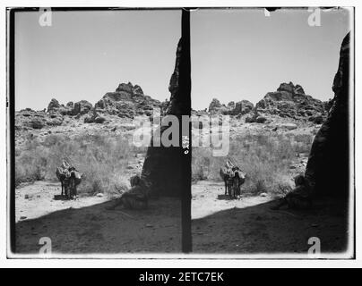 Wadi Musa (Petra). El-M'esrah domaine. Harat el Nasara. Le "quartier chrétien' Banque D'Images