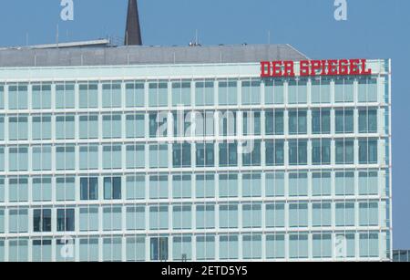 HAMBOURG, ALLEMAGNE - 10 août 2020 : HAMBOURG, ALLEMAGNE 11 août 2020. La maison d'édition Spiegel à Hambourg. Banque D'Images