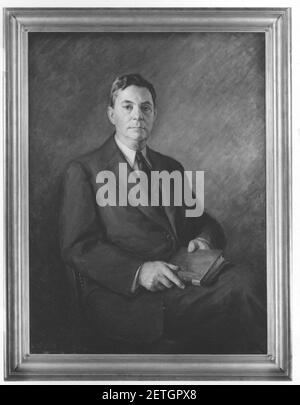 Photographie de Robert Digges Wimberly Connor, premier archiviste des États-Unis, copie de la peinture à l'huile (35437873171). Banque D'Images