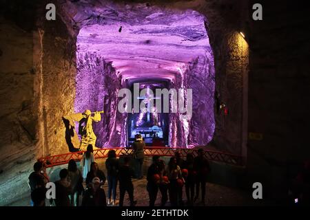 Catedral de Sal de Zipaquira, l'église de la mine de sel, Zipaquira, Colombie Banque D'Images