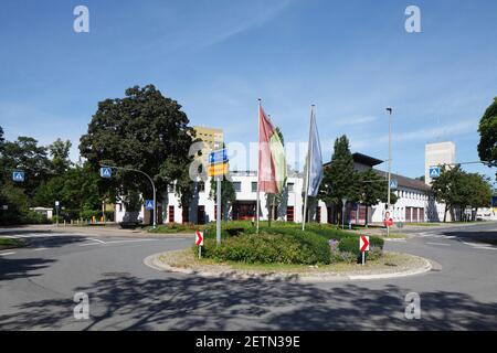 Rond-point, Delmenhorst, Basse-Saxe, Allemagne, Europe Banque D'Images