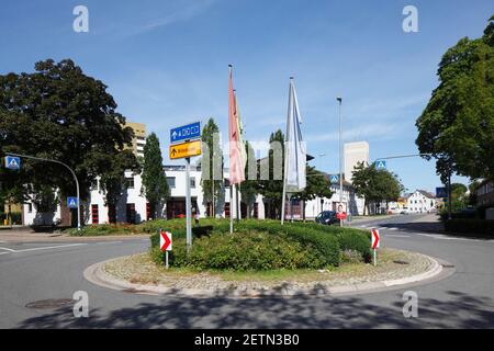 Rond-point, Delmenhorst, Basse-Saxe, Allemagne, Europe Banque D'Images