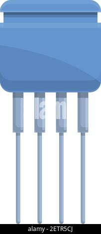 Icône de résistance de condensateur. Dessin animé de l'icône de vecteur de résistance de condensateur pour la conception Web isolée sur fond blanc Illustration de Vecteur