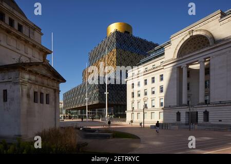 Centre-ville de Birmingham site touristique Bibliothèque de Birmingham sur la place du Centenaire Par l'architecte Francine Houben Banque D'Images