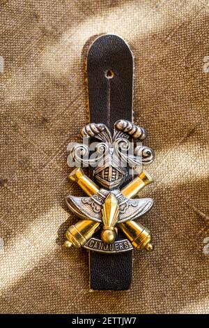 'Pucelle', badge militaire français, France Banque D'Images