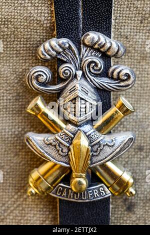 'Pucelle', badge militaire français, France Banque D'Images