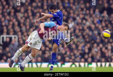 WEST HAM V EVERTON 15/12/2007. PHOTO DAVID ASHDOWN Banque D'Images