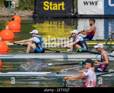 Linz, Autriche, lundi 26 août 2019, Championnat du monde d'aviron FISA, Regatta, [crédit obligatoire; Peter SPURRIER/Intersport Images] 11:37:02 26.08.19 Banque D'Images