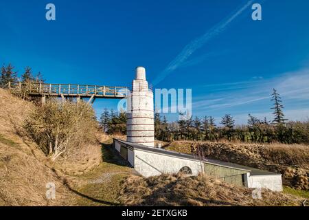 Klim Lime Stone owen four dans la campagne de wester Danemark Banque D'Images