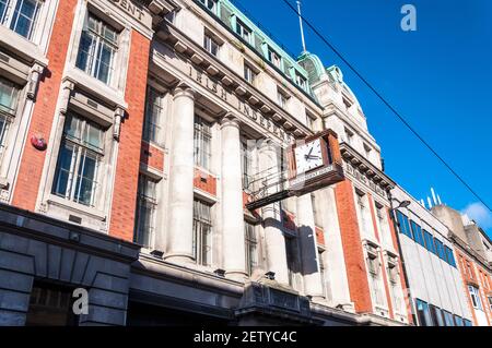 Irish Independent, Sunday Independent, Evening Herald, bureaux sur Middle Abbey Street, Dublin, Irlande Banque D'Images