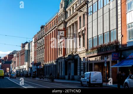 Irish Independent, Sunday Independent, Evening Herald, bureaux sur Middle Abbey Street, Dublin, Irlande Banque D'Images