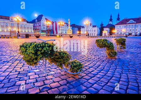 Timisoara, Roumanie. Capitale architecturale baroque de Banat, voyage vue ouest de la Transylvanie. Banque D'Images