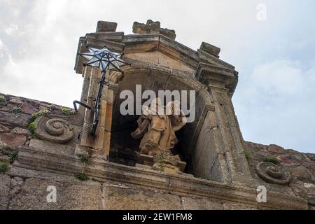 Caceres, Espagne. L'Arco de la Estrella (Arche de l'étoile), entrée de la vieille ville monumentale, site classé au patrimoine mondial Banque D'Images