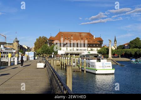 Allemagne, Bade-Wurtemberg, Lac de Constance (Bodensee), Constance (Constance), Port, Maison du Conseil (Konzilgebäude) Banque D'Images