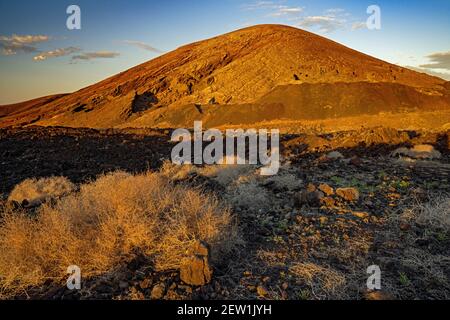 Espagne, îles Canaries, île de Lanzarote, Tinajo, Tenesar Banque D'Images