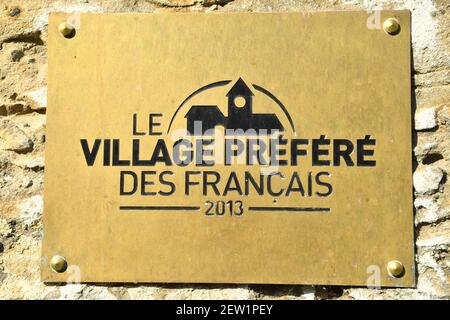 France, Haut Rhin, Alsace Wine Road, Eguisheim, étiqueté les plus Beaux villages de France (les plus beaux villages de France), 2013 village français préféré Banque D'Images