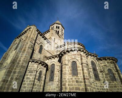 Notre-Dame-du-Mont-Cornadore de Saint-Nectaire, église romane à Saint-Nectaire, Puy-de-Dôme, Auvergne, France Banque D'Images