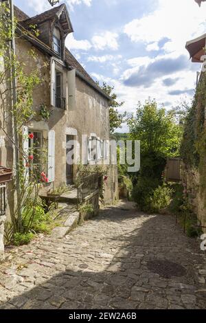 France, Vienne (86), angles-sur-l'Anglin, étiqueté les plus Beaux villages de France Banque D'Images