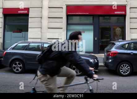Milan, Italie. 02 mars 2021. Milan, extérieur du siège de la Cesare Pozzo Mutual Aid Society, service d'intégration de la santé à via San Gregorio, 48 Editorial usage Only crédit: Independent photo Agency/Alay Live News Banque D'Images