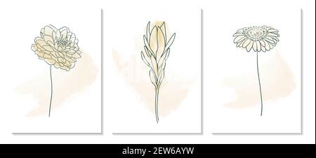 Un ensemble de modèles universels modernes. Convient aux affiches, cartes de vœux et de vacances, cartes d'entreprise et invitations, couvertures de livres et carnets. ABS Illustration de Vecteur