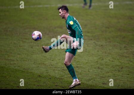 LONDRES, Royaume-Uni, MARS 02: Andrew Hughes de Preston North End pendant le championnat Sky Bet entre Millwall et Preston North End au Den Stadium, Londres, le 02 mars 2021 crédit: Action Foto Sport/Alay Live News Banque D'Images