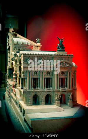 Maquette de l'opéra du Palais Garnier à Paris Banque D'Images