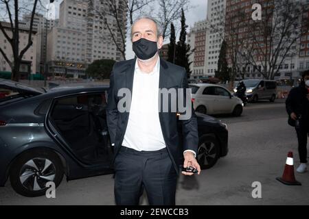 Madrid, Espagne. 02 mars 2021. Willy Toledo assiste aux Feroz Awards 2021 à l'Hotel VP Plaza Espana Design. Crédit : SOPA Images Limited/Alamy Live News Banque D'Images