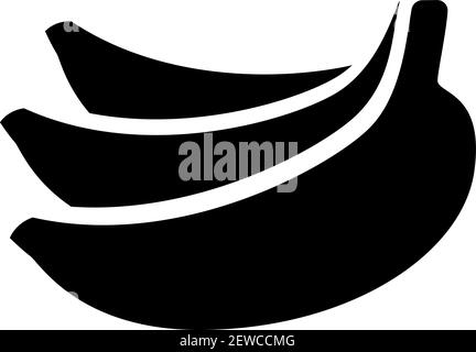 Trois bananes, illustration, vecteur sur fond blanc. Illustration de Vecteur
